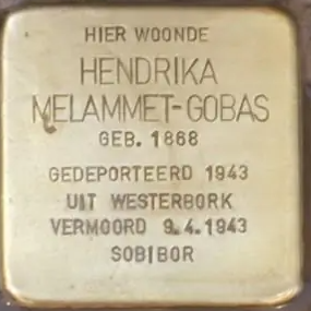 Struikelsteen voor Hendrika Melammet-Gobas