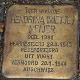 Struikelsteen voor Hendrina Meijer