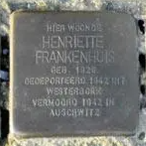 Struikelsteen voor Henriette Frankenhuis