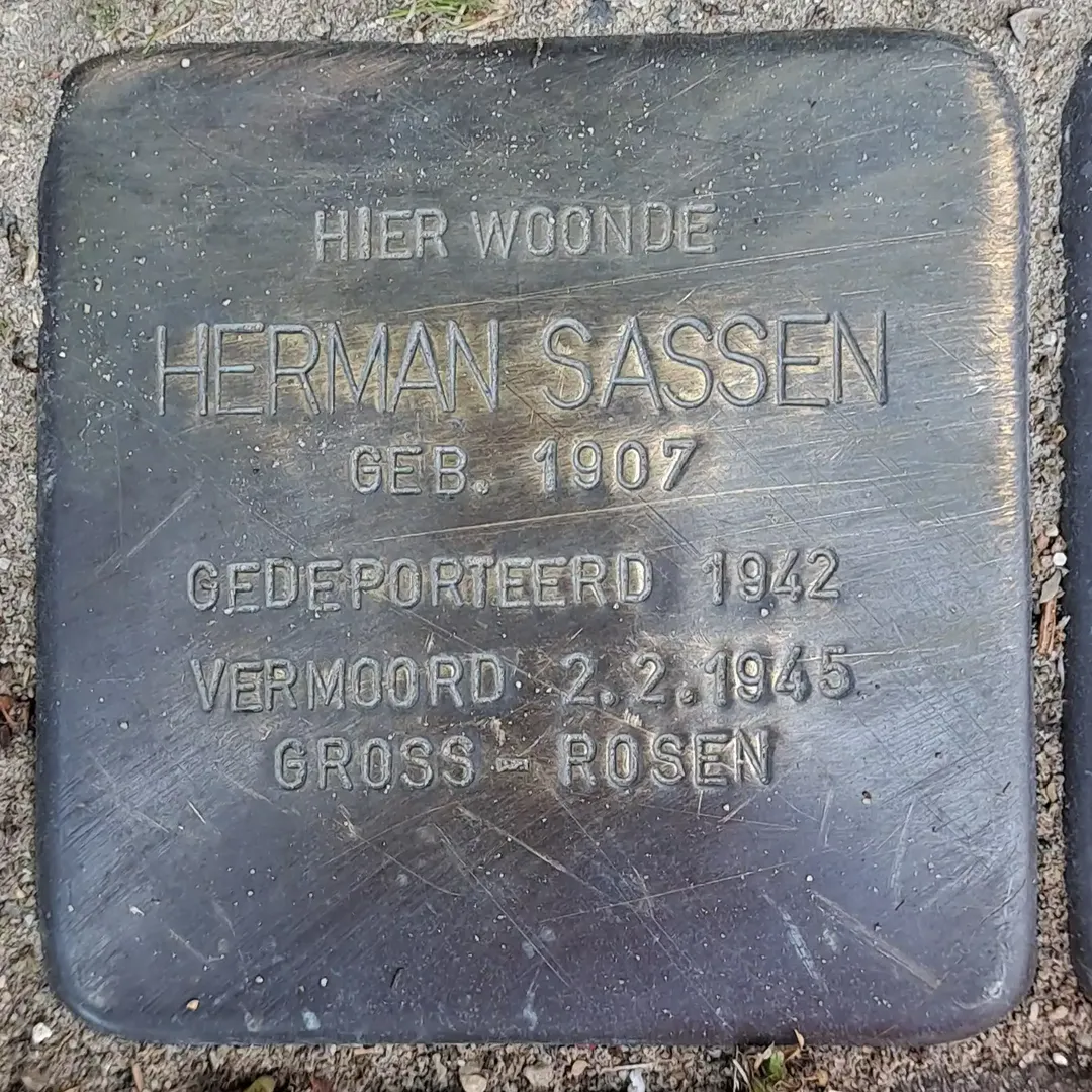 Struikelsteen voor Herman Sassen