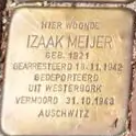 Struikelsteen voor Izaak Meijer
