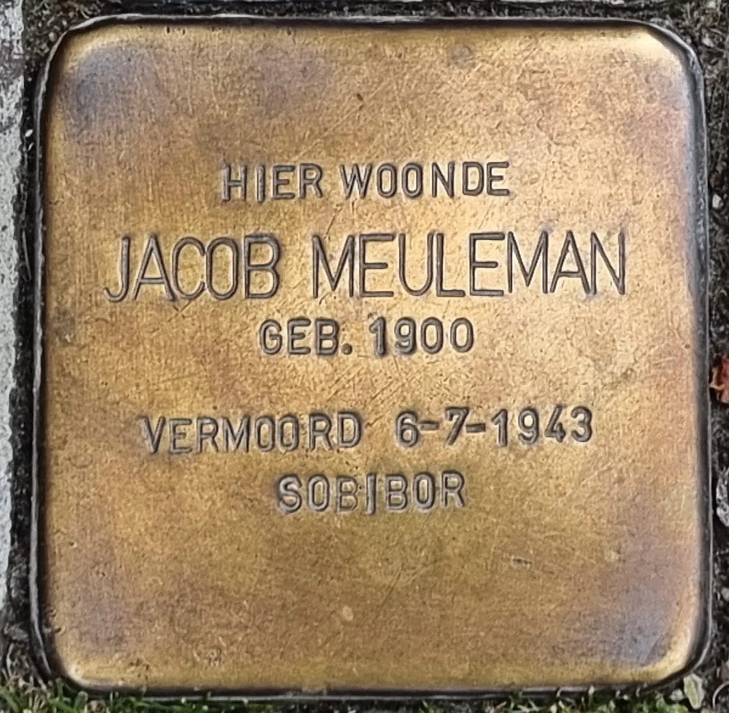Struikelsteen voor Jacob Meuleman