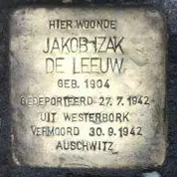 Struikelsteen voor Jacob Izak de Leeuw