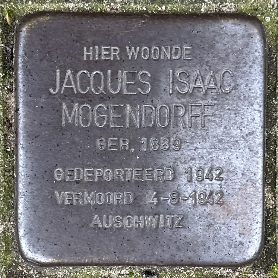 Struikelsteen voor Jacques Isaac Mogendorff