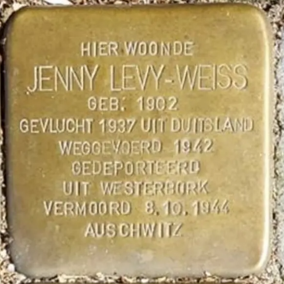 Struikelsteen voor Jenny Levy-Weiss