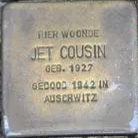 Struikelsteen voor Jet Cousin