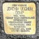 Struikelsteen voor Joachim Domp