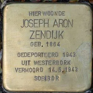Struikelsteen voor Joseph Aron Zendijk