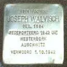 Struikelsteen voor Joseph Walvisch