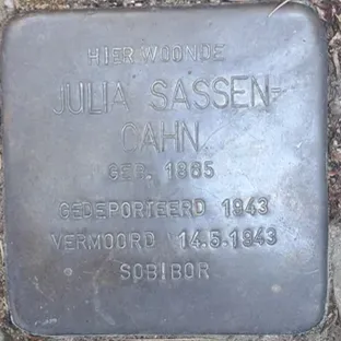 Struikelsteen voor Julia Sassen-Cahn
