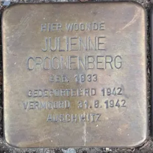 Struikelsteen voor Julienne Croonenberg