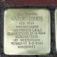 Struikelsteen voor Kaatje Cohen