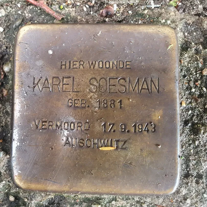 Struikelsteen voor Karel Soesman