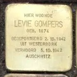 Struikelsteen voor Levie Gompers