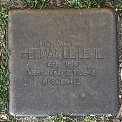 Struikelsteen voor Herman de Levie