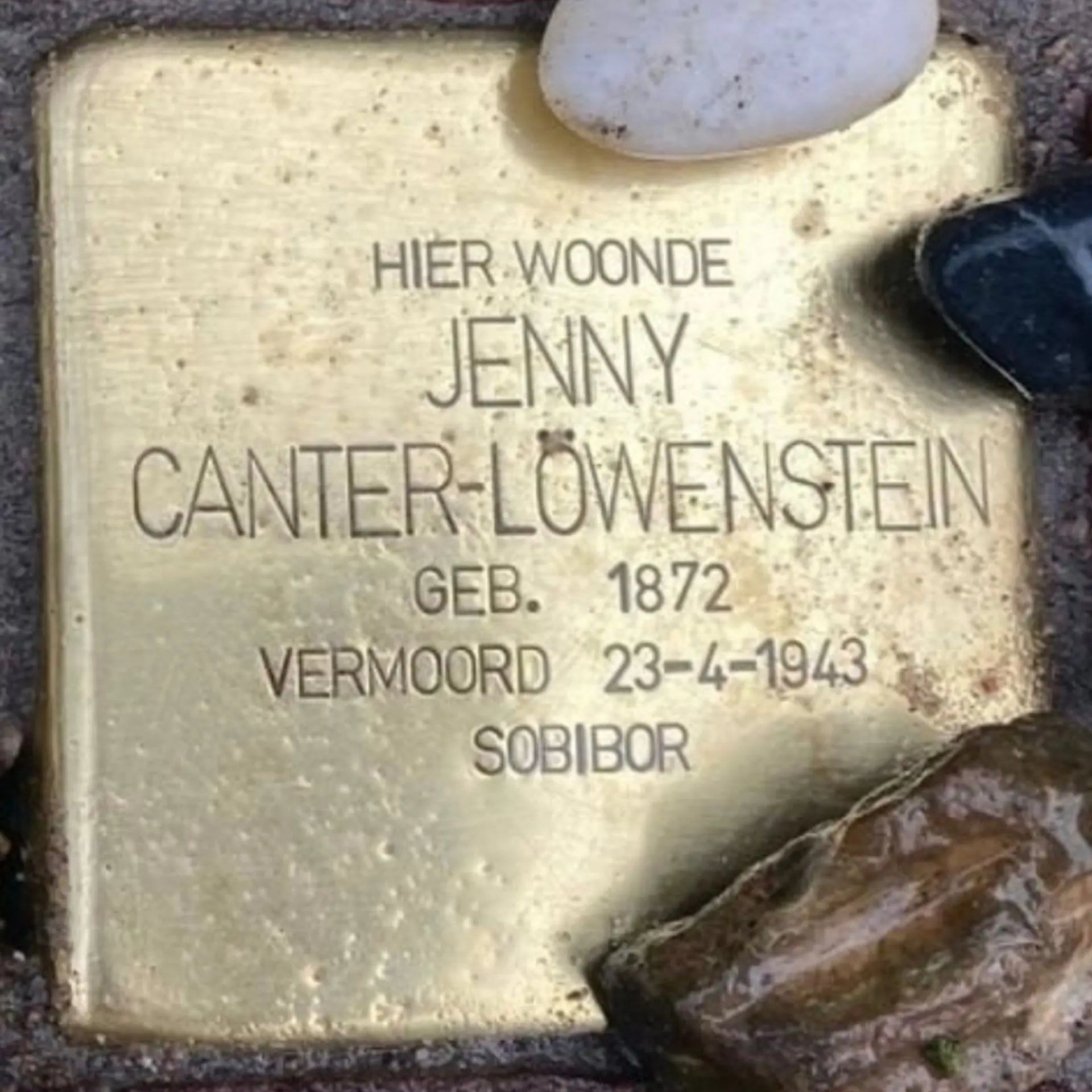 Struikelsteen voor Jenny Canter-Löwenstein