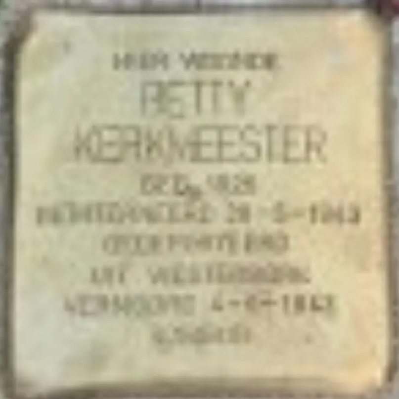 Struikelsteen voor Betty Kerkmeester