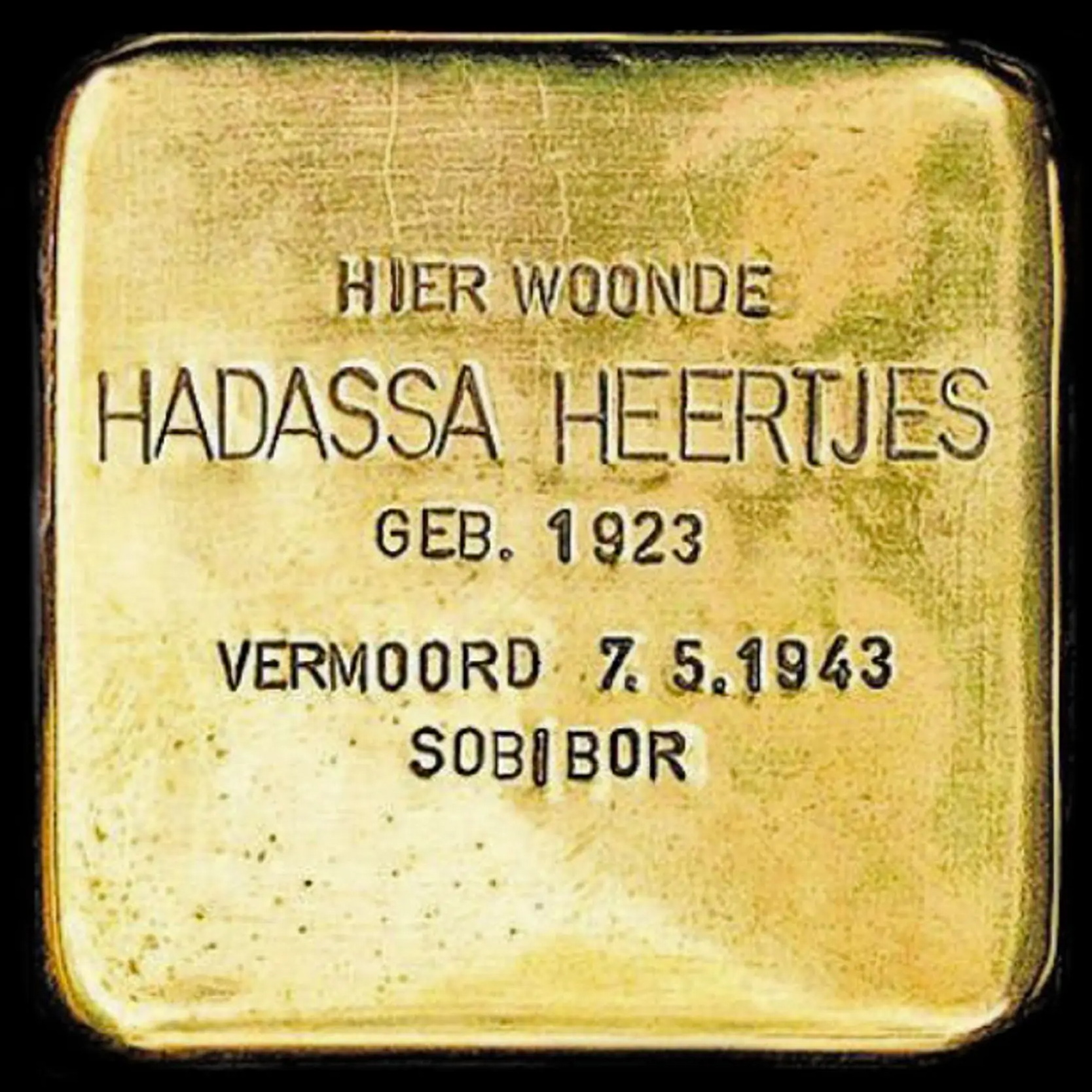 Struikelsteen voor Hadassa Henriette Elvira Heertjes