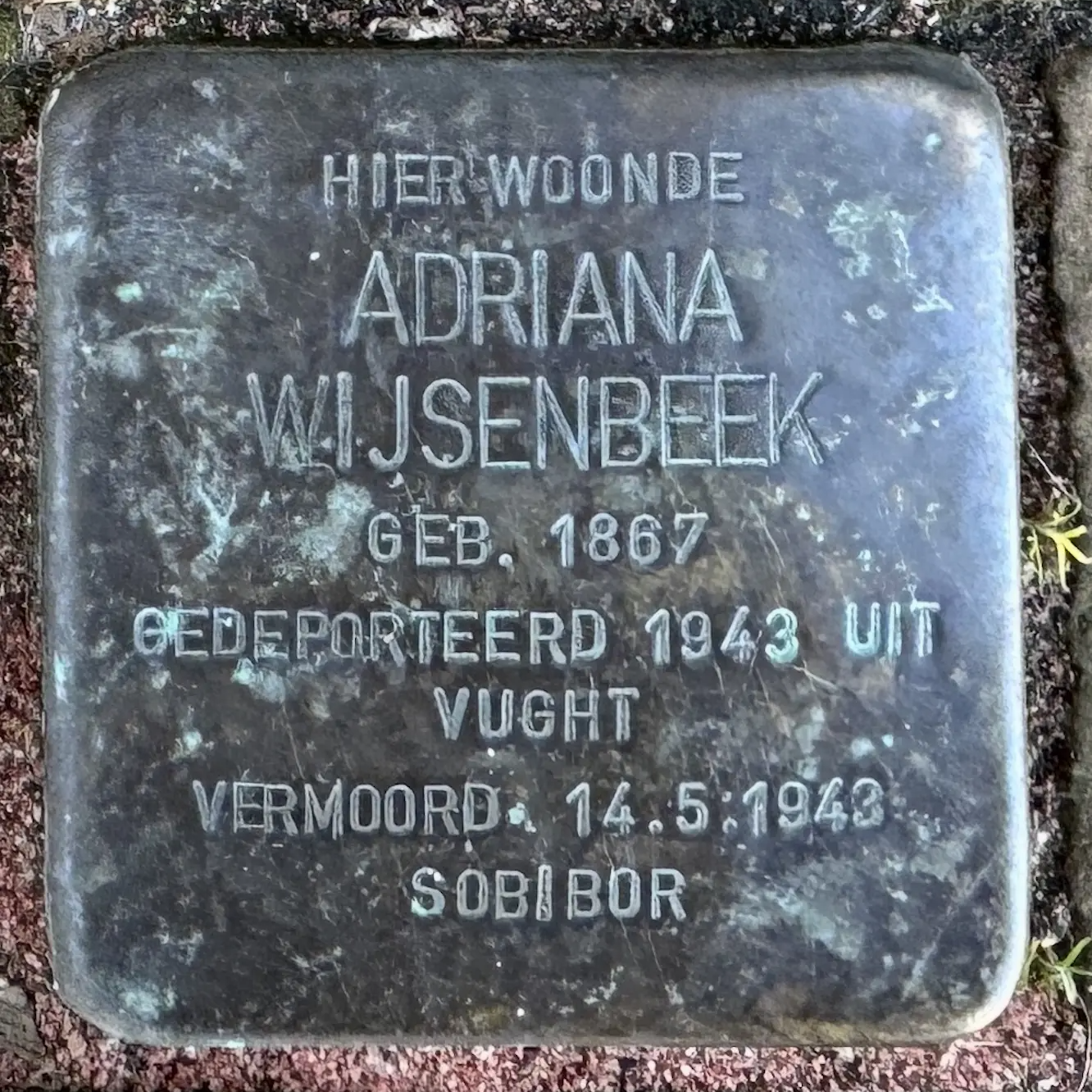 Struikelsteen voor Adriana Wijsenbeek