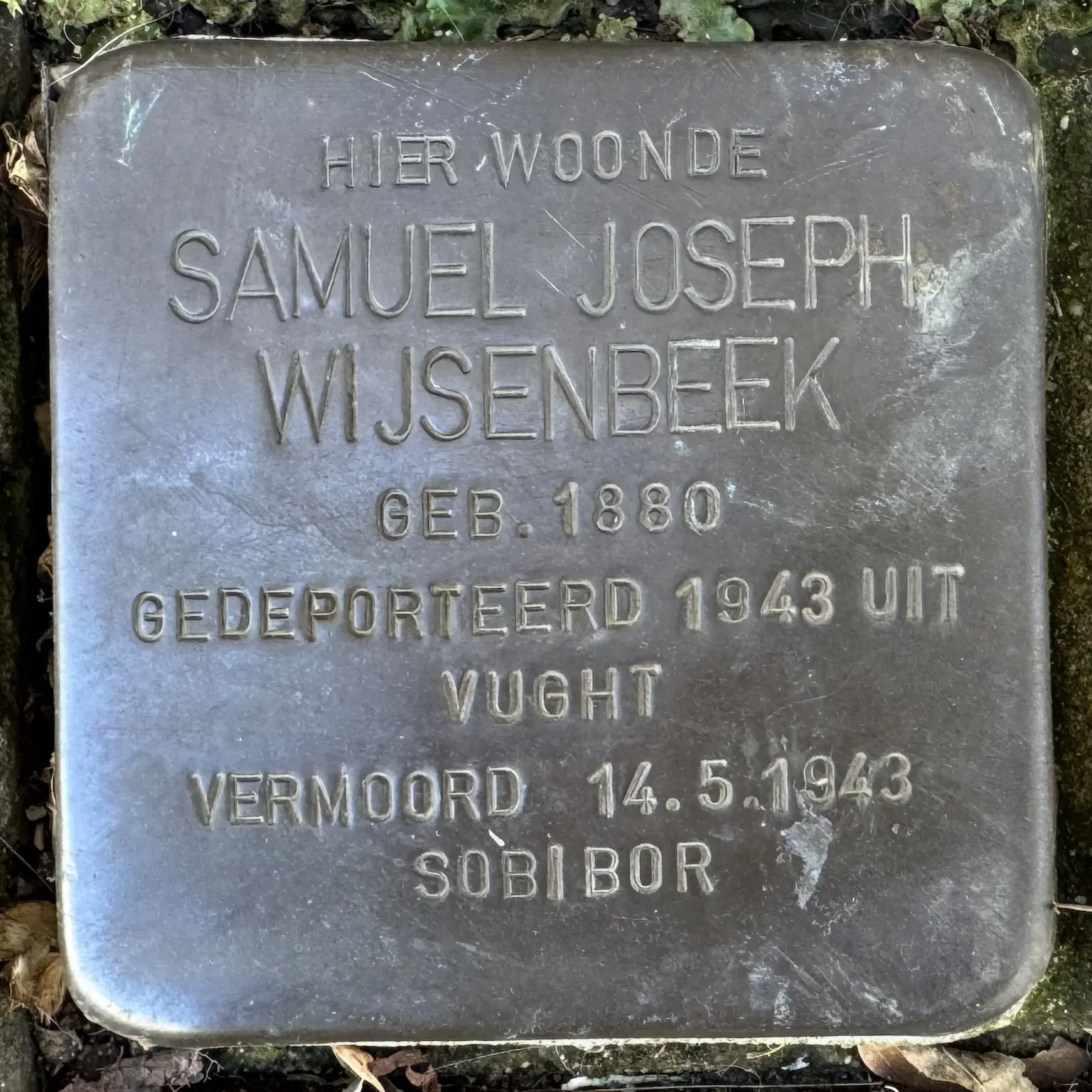 Struikelsteen voor Samuel Joseph Wijsenbeek