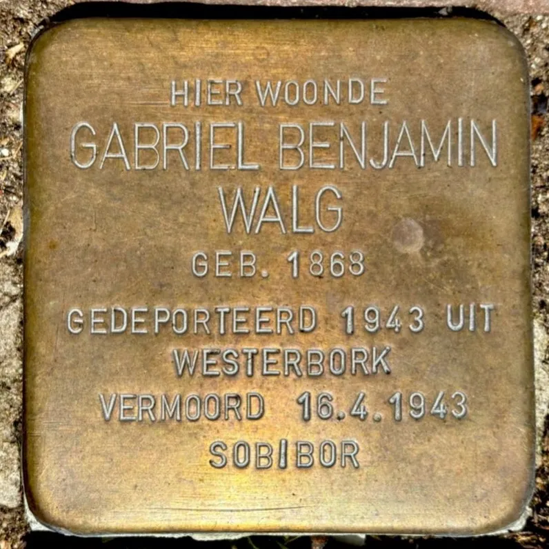 Struikelsteen voor Gabriël Benjamin Walg