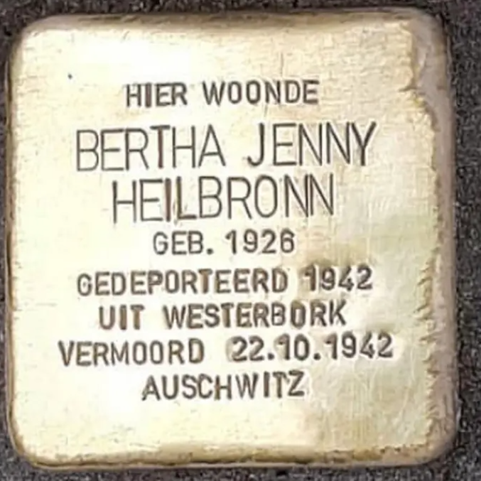 Struikelsteen voor Bertha Jenny Heilbronn