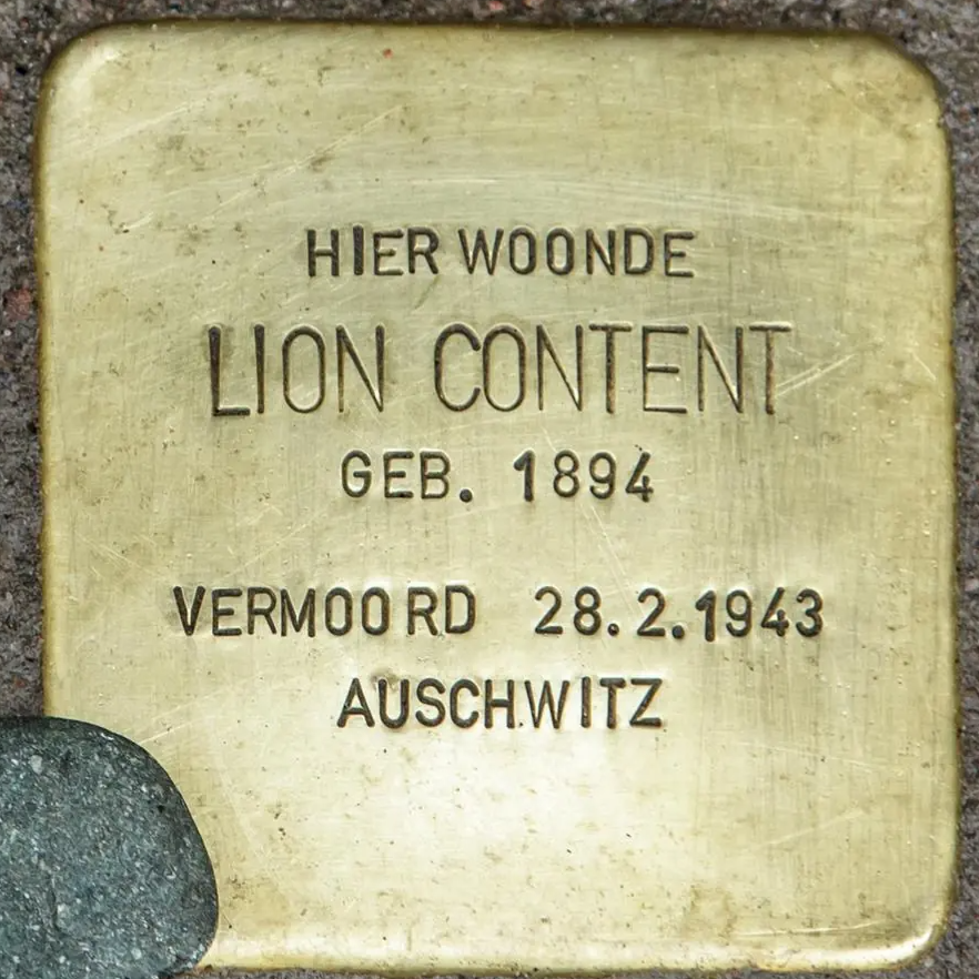 Struikelsteen voor Lion Content