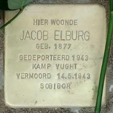 Struikelsteen voor Jacob Elburg
