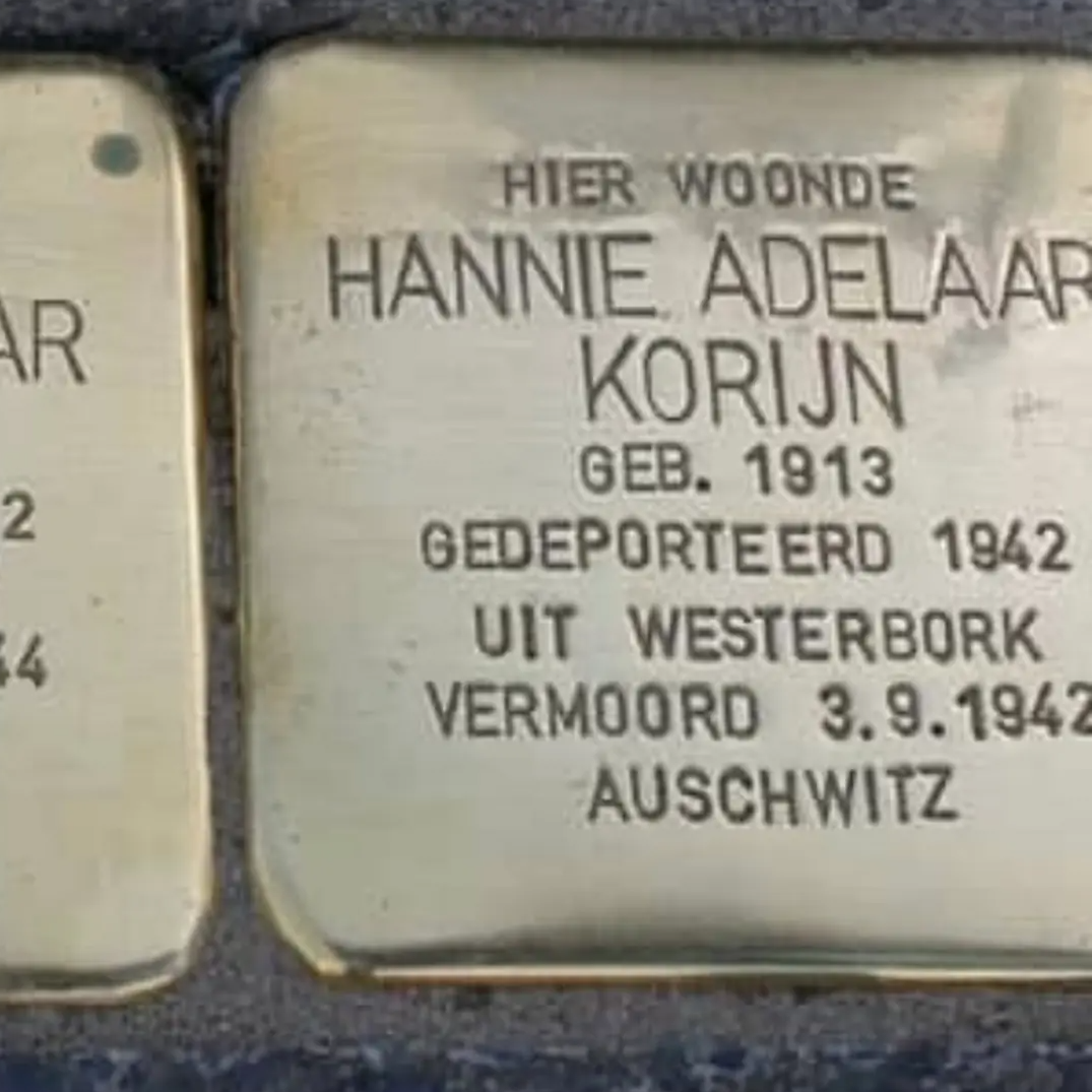 Struikelsteen voor Henriëtte Adelaar-Korijn