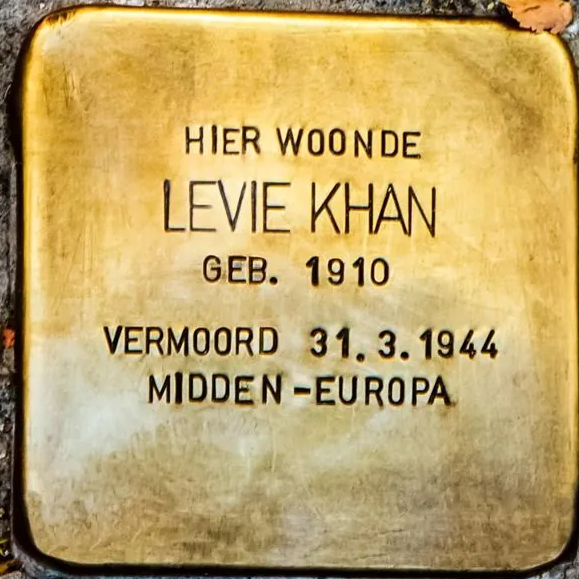 Struikelsteen voor Levie Khan