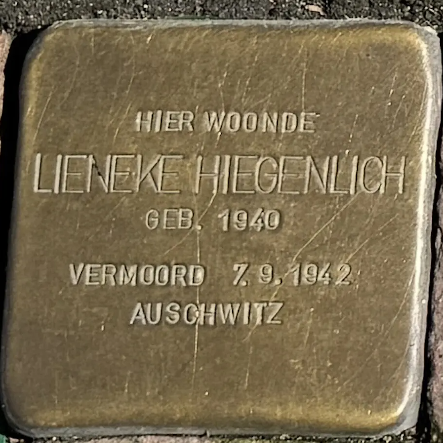 Struikelsteen voor Lieneke Hiegenlich