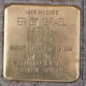 Struikelsteen voor Ernst Hirsch