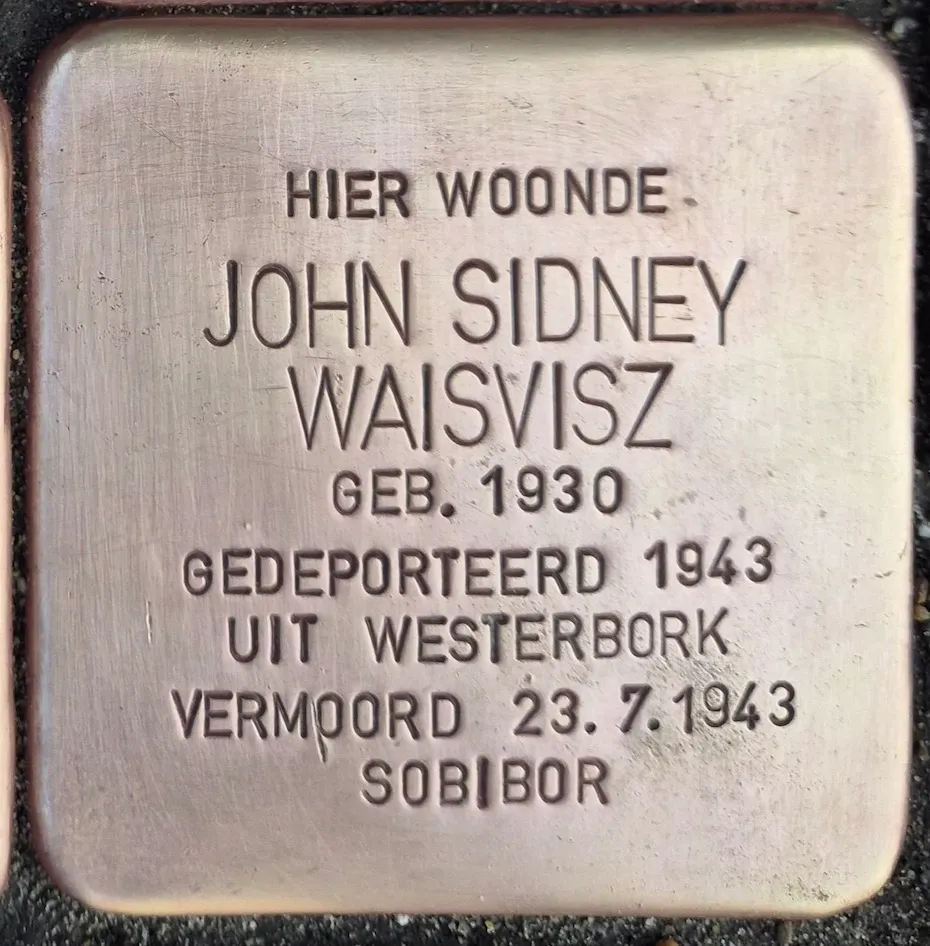 Struikelsteen voor John Sidney Waisvisz