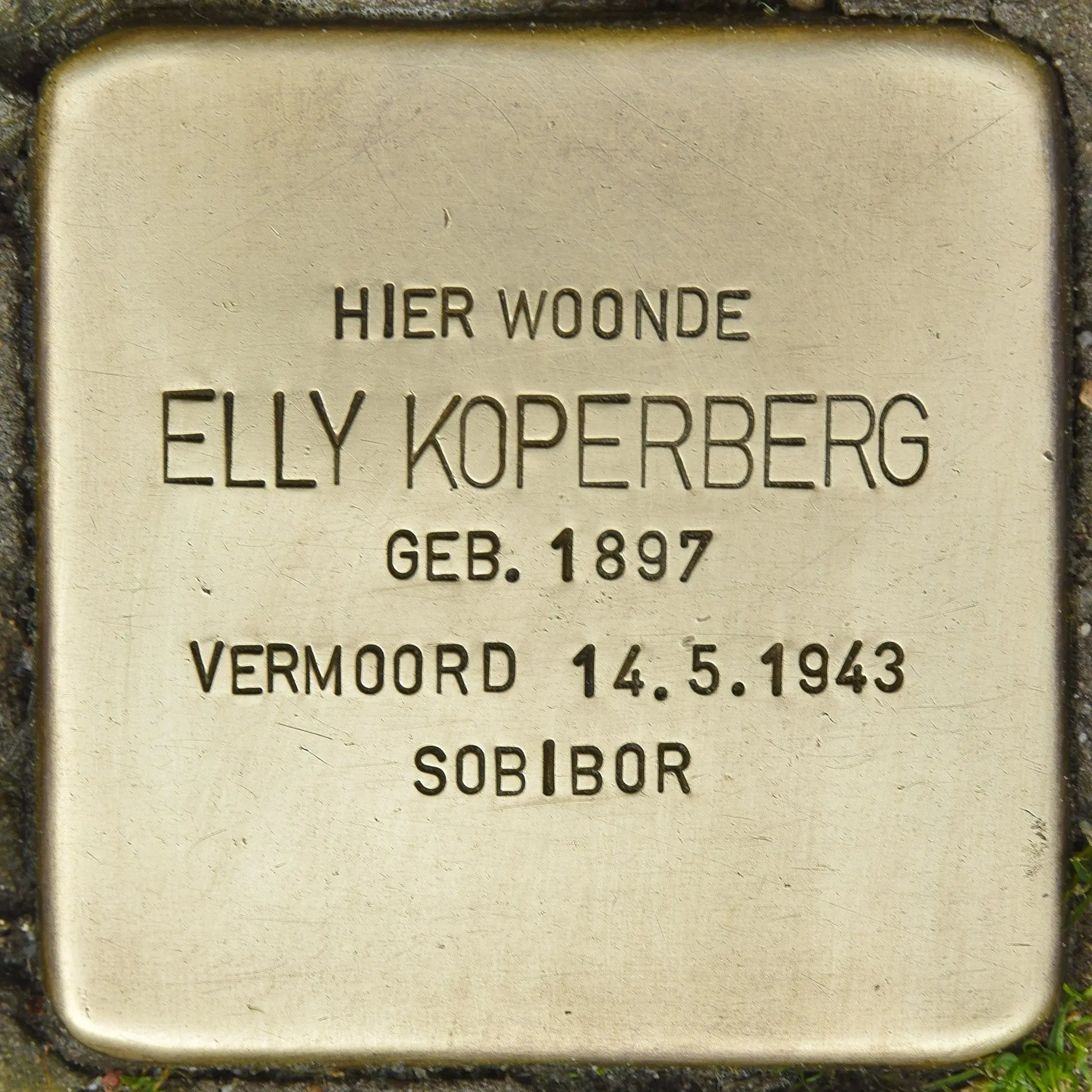 Struikelsteen voor Ella Julie Koperberg