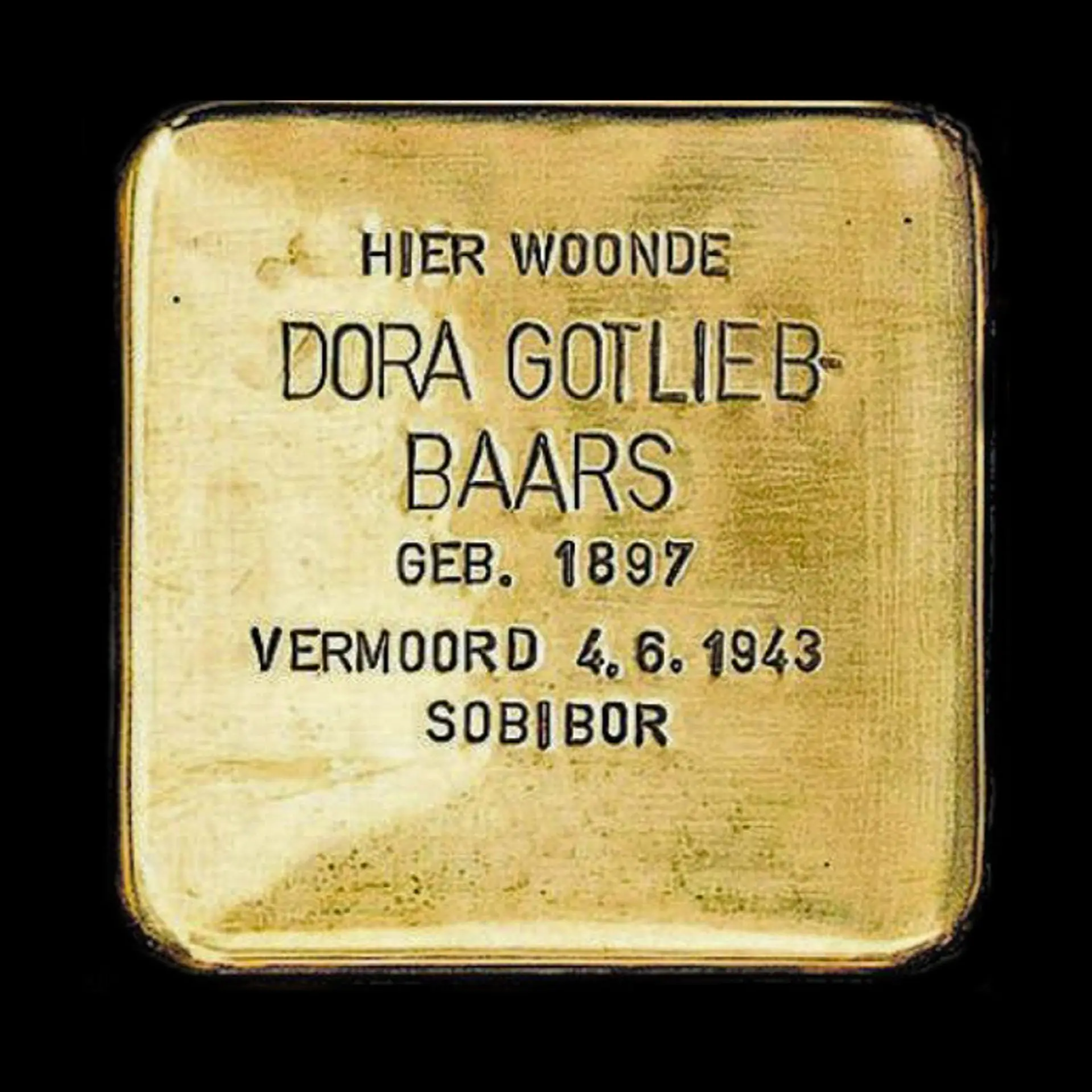 Struikelsteen voor Dora Gotlieb-Baars