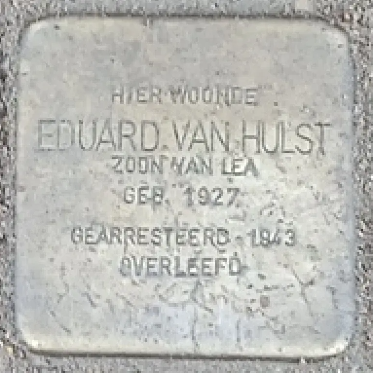 Struikelsteen voor Eduard van Hulst