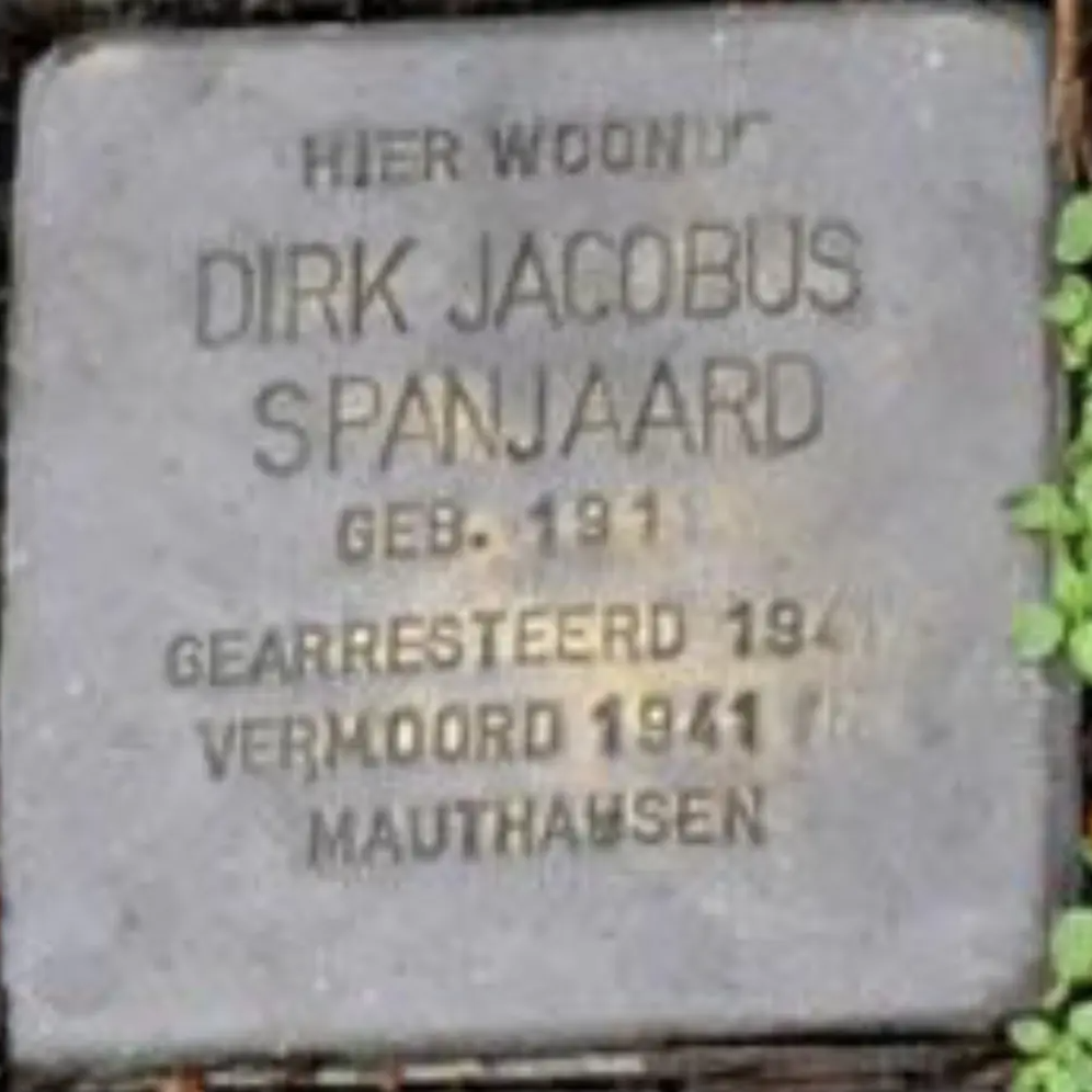 Struikelsteen voor Dirk Jacobus Spanjaard