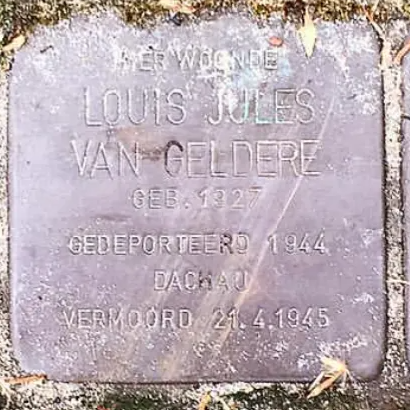 Struikelsteen voor Louis Jules van Geldere