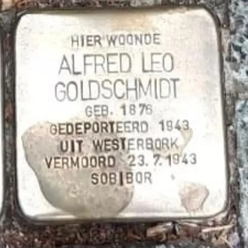 Struikelsteen voor Alfred Leo Benjamin Goldschmidt
