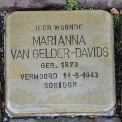 Struikelsteen voor Marianna van Gelder-Davids