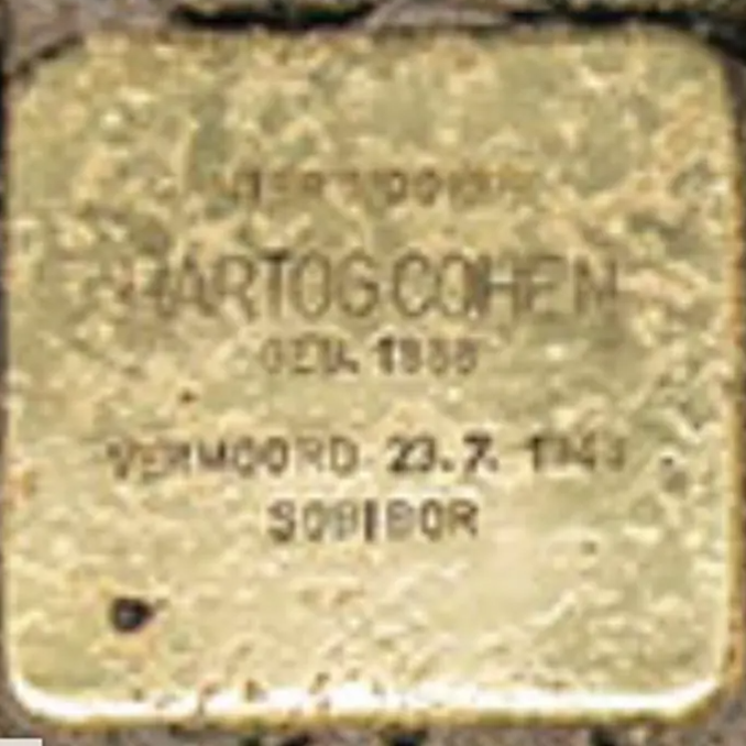 Struikelsteen voor Hartog Cohen