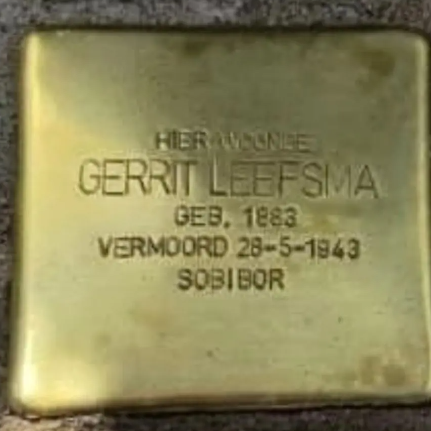 Struikelsteen voor Gerrit Leefsma