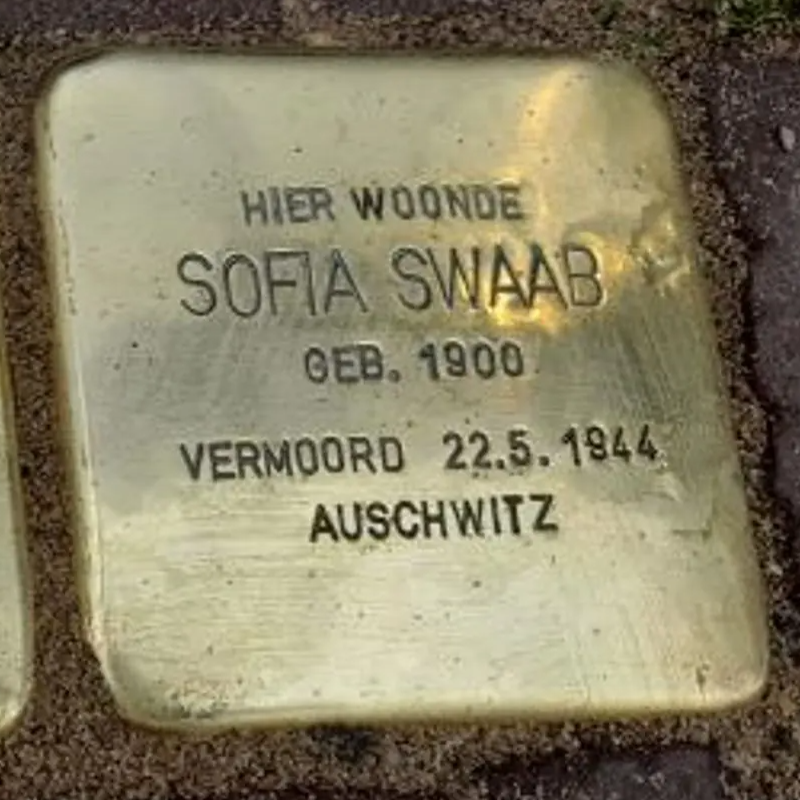 Struikelsteen voor Sophia de Groot-Swaab