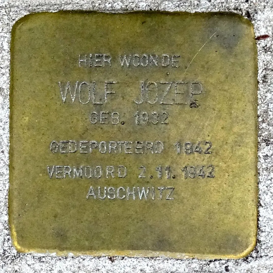 Struikelsteen voor Wolf Jozep