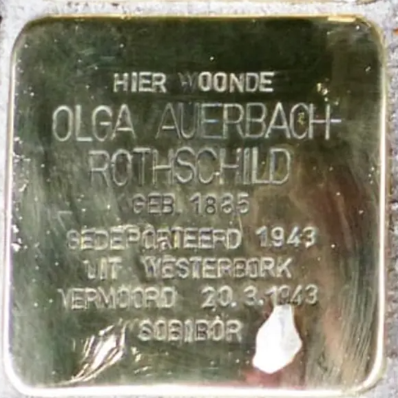 Struikelsteen voor Olga Auerbach-Rothschild
