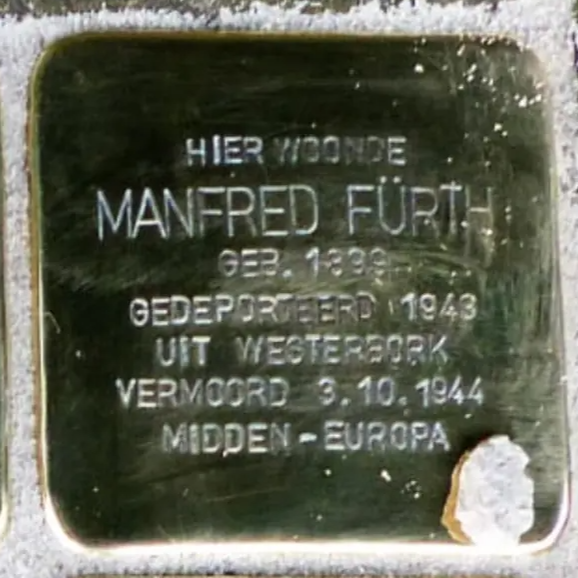 Struikelsteen voor Manfred Fürth
