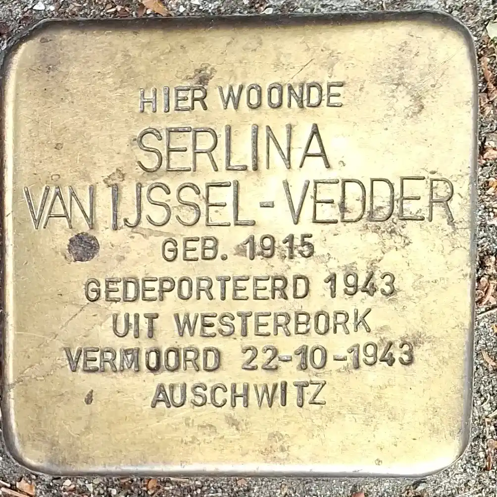 Struikelsteen voor Serlina van IJssel-Vedder