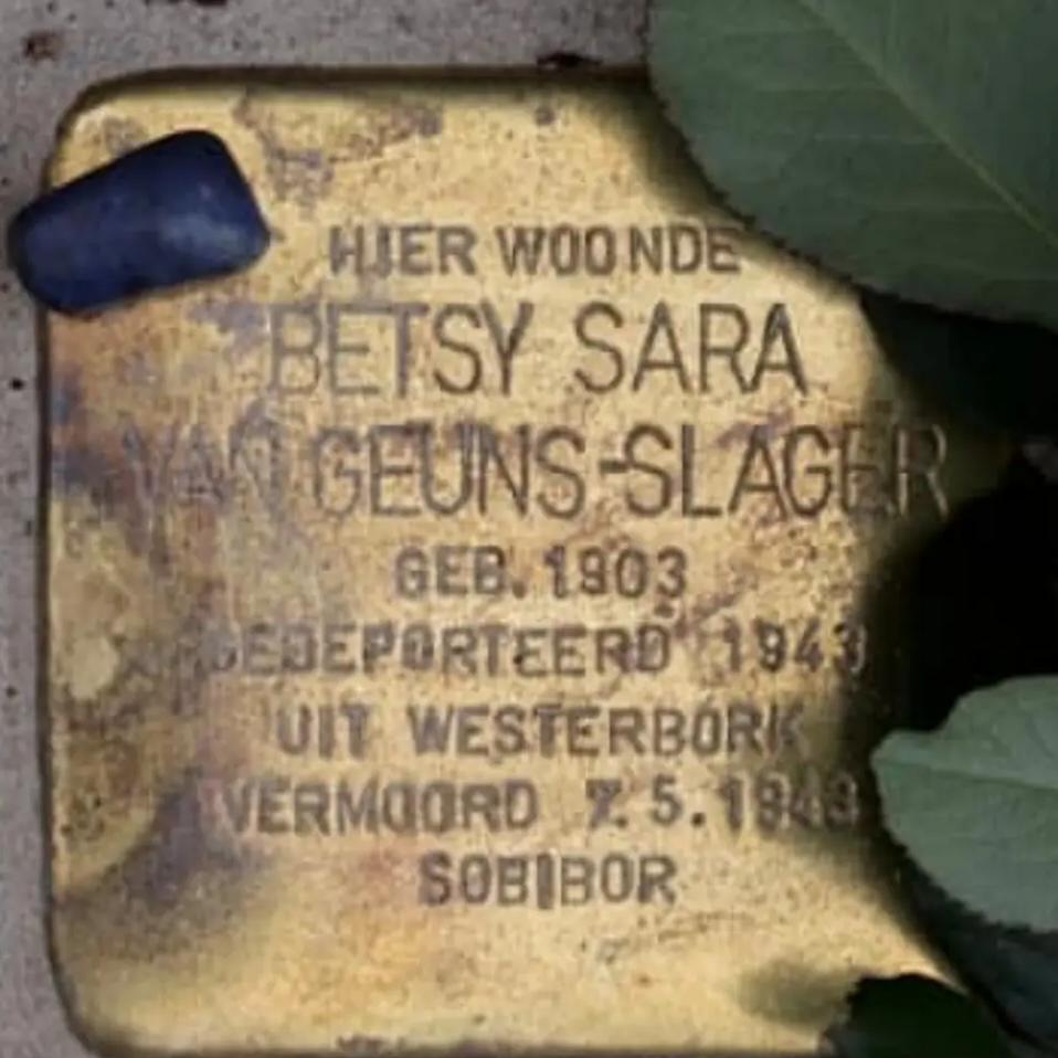 Struikelsteen voor Betsy Sara van Geuns-Slager