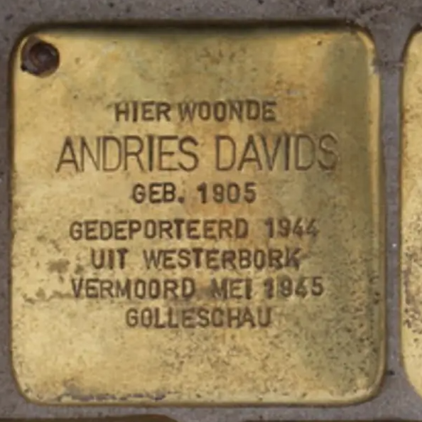 Struikelsteen voor Andries Davids