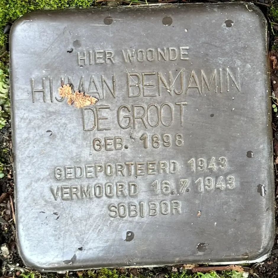 Struikelsteen voor Hijman Benjamin de Groot